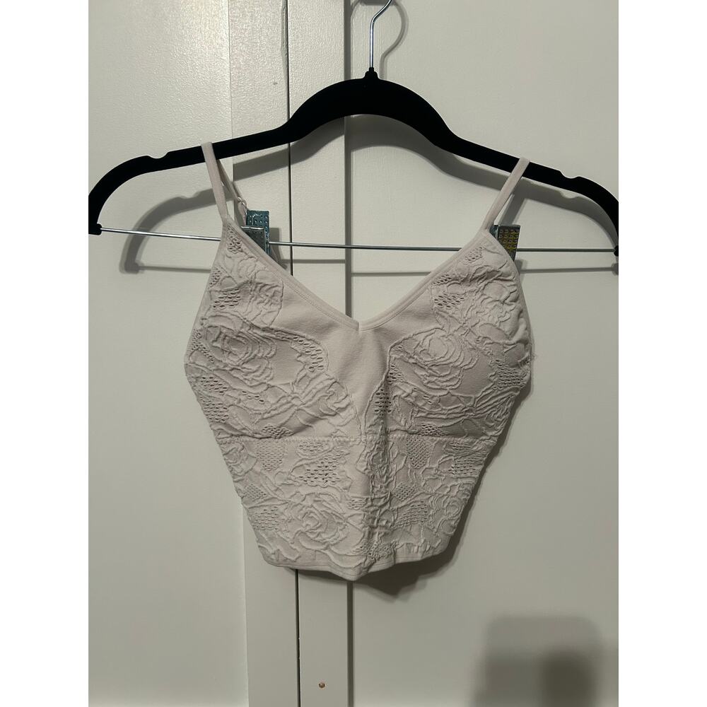 Altard State Off White Lace Print Cami Small/ Medium